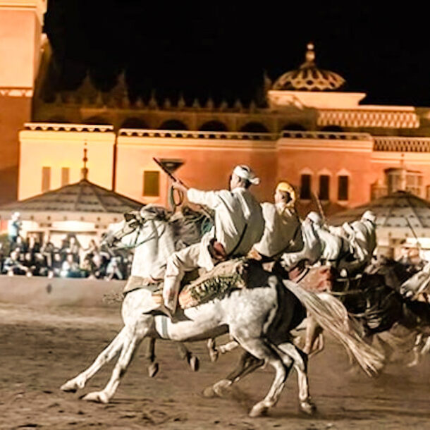 Diner spectacle folklorique Fantasia à Marrakech