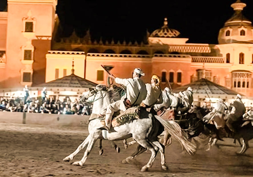 Diner spectacle folklorique Fantasia à Marrakech