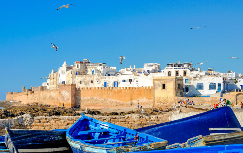 la médina et le port d'Essaouira.