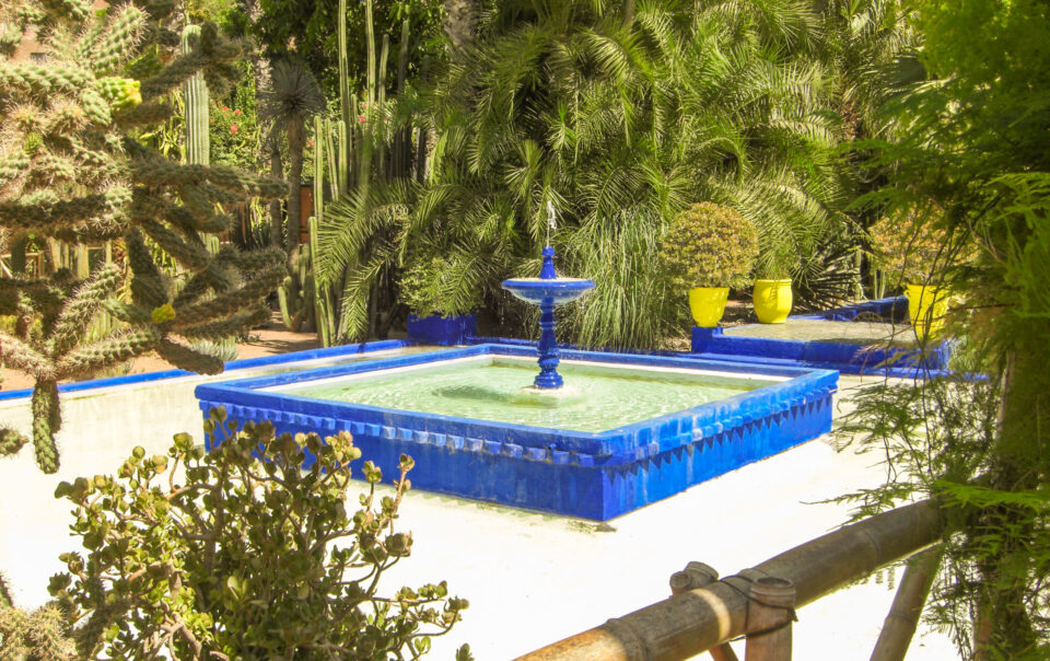 le jardin Majorelle Yves saint Laurent à Marrakech