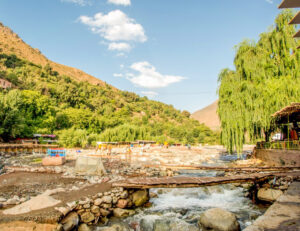 La vallée de l'ourika dans le haut atlas