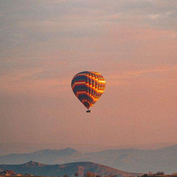 Hot air balloon flight over Marrakech