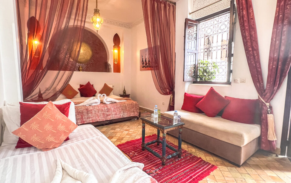 chambre triple en suite dans la medina